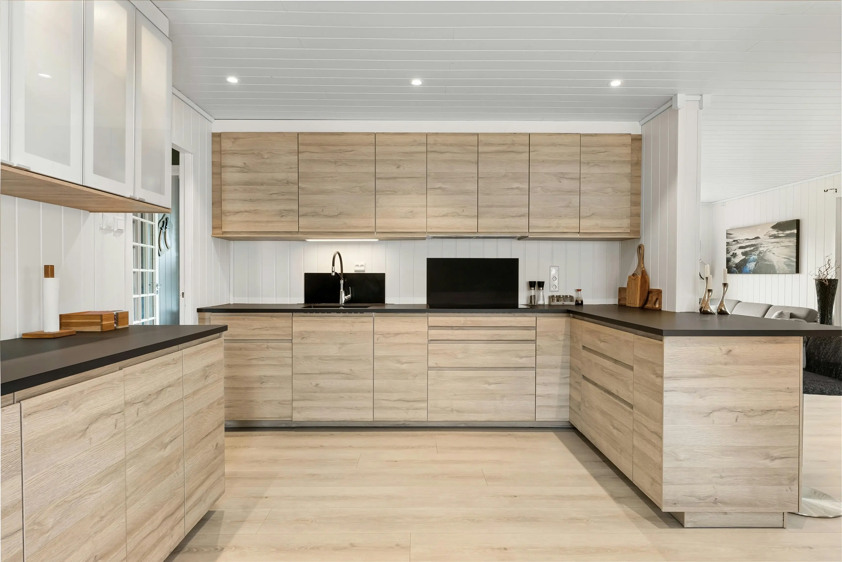 Hand-planed oak millwork on the workshop bench at Joinwright